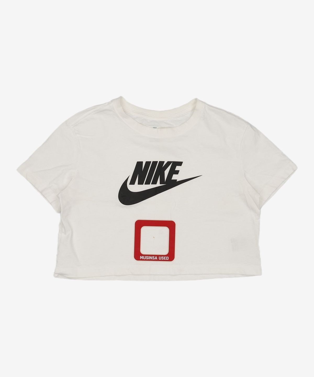 나이키(NIKE) 스포츠웨어 에센셜 크롭 티셔츠 W - 화이트:블랙 / BV6176-100 M