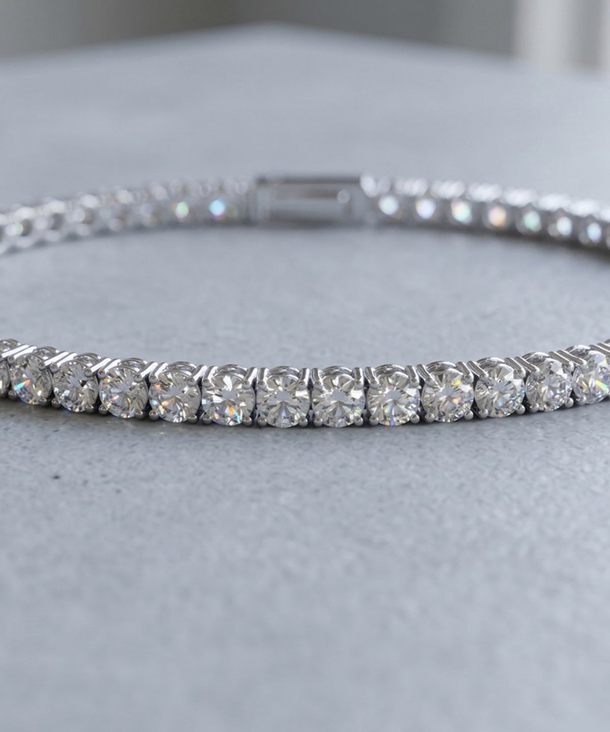 엘렌쥬얼리(HELENE JEWELRY) 14K 18K 랩 다이아몬드 2mm 4프롱 엘렌 테니스 금 팔찌