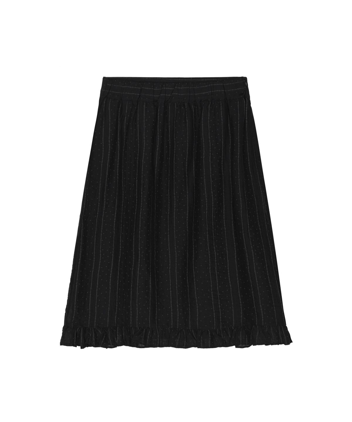 닉앤니콜(NICK&NICOLE) PIN STRIPE FLARE SKIRT_BLACK