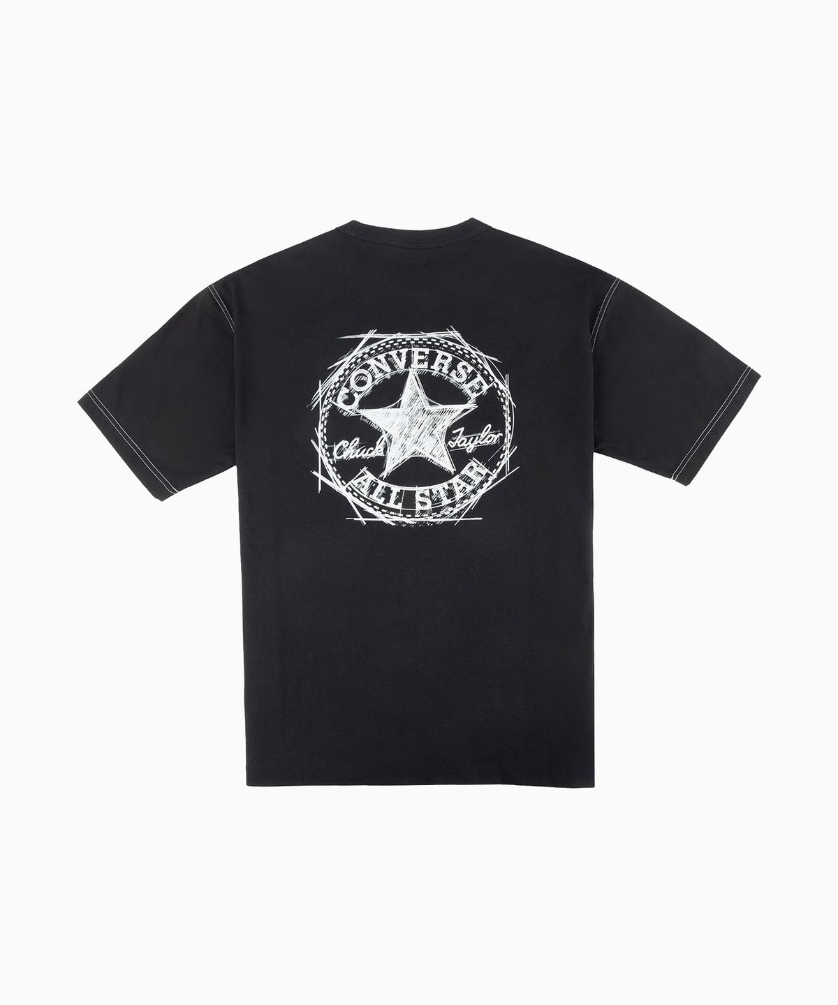 컨버스(CONVERSE) 소로나 패치 그래픽 티셔츠 블랙 UCK080-023