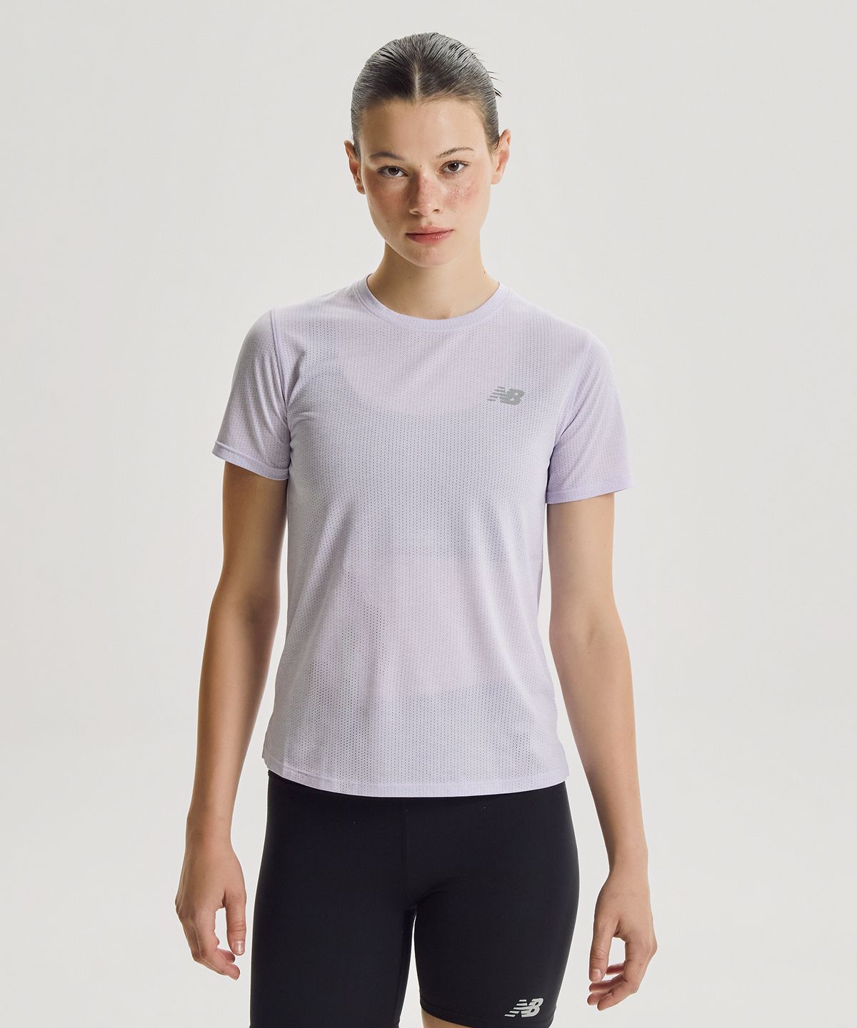 뉴발란스(NEW BALANCE) NBNEG36402 / WOMEN ATHLETIC 반팔티 (L/PURPLE)