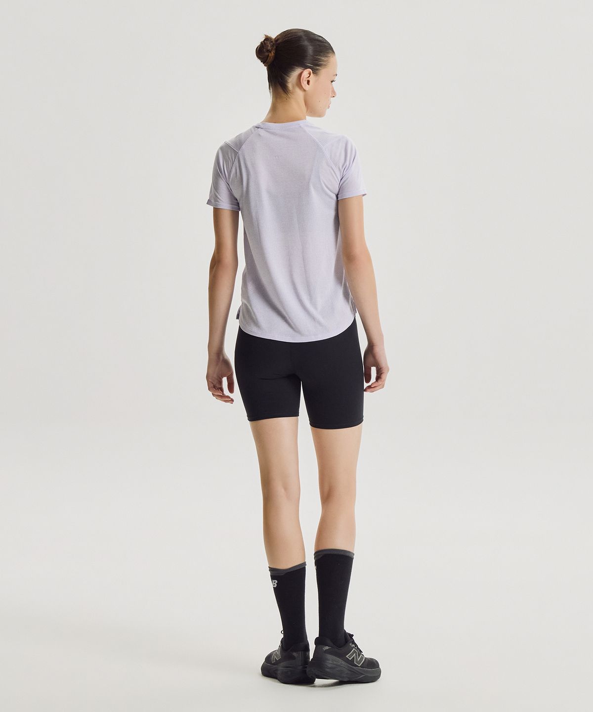 뉴발란스(NEW BALANCE) NBNEG36402 / WOMEN ATHLETIC 반팔티 (L/PURPLE)