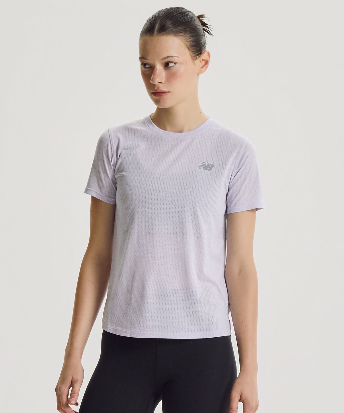 뉴발란스(NEW BALANCE) NBNEG36402 / WOMEN ATHLETIC 반팔티 (L/PURPLE)