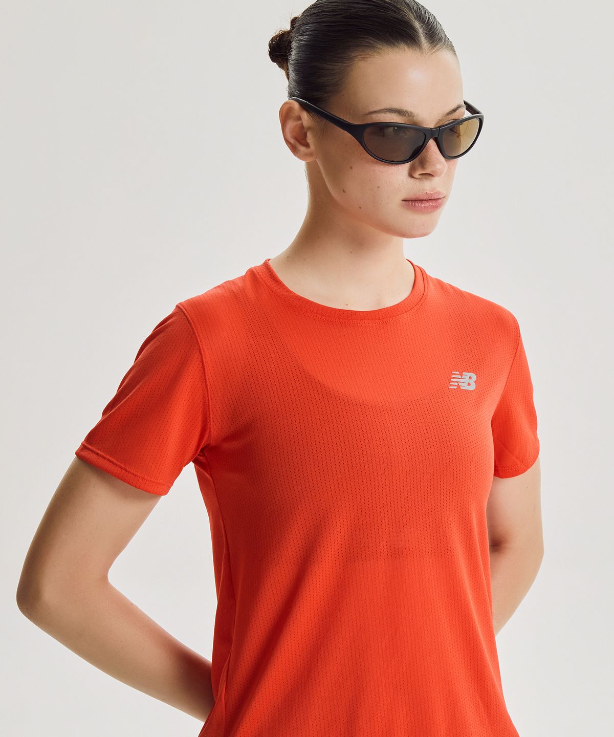 뉴발란스(NEW BALANCE) NBNEG36402 / WOMEN ATHLETIC 반팔티 (RED)