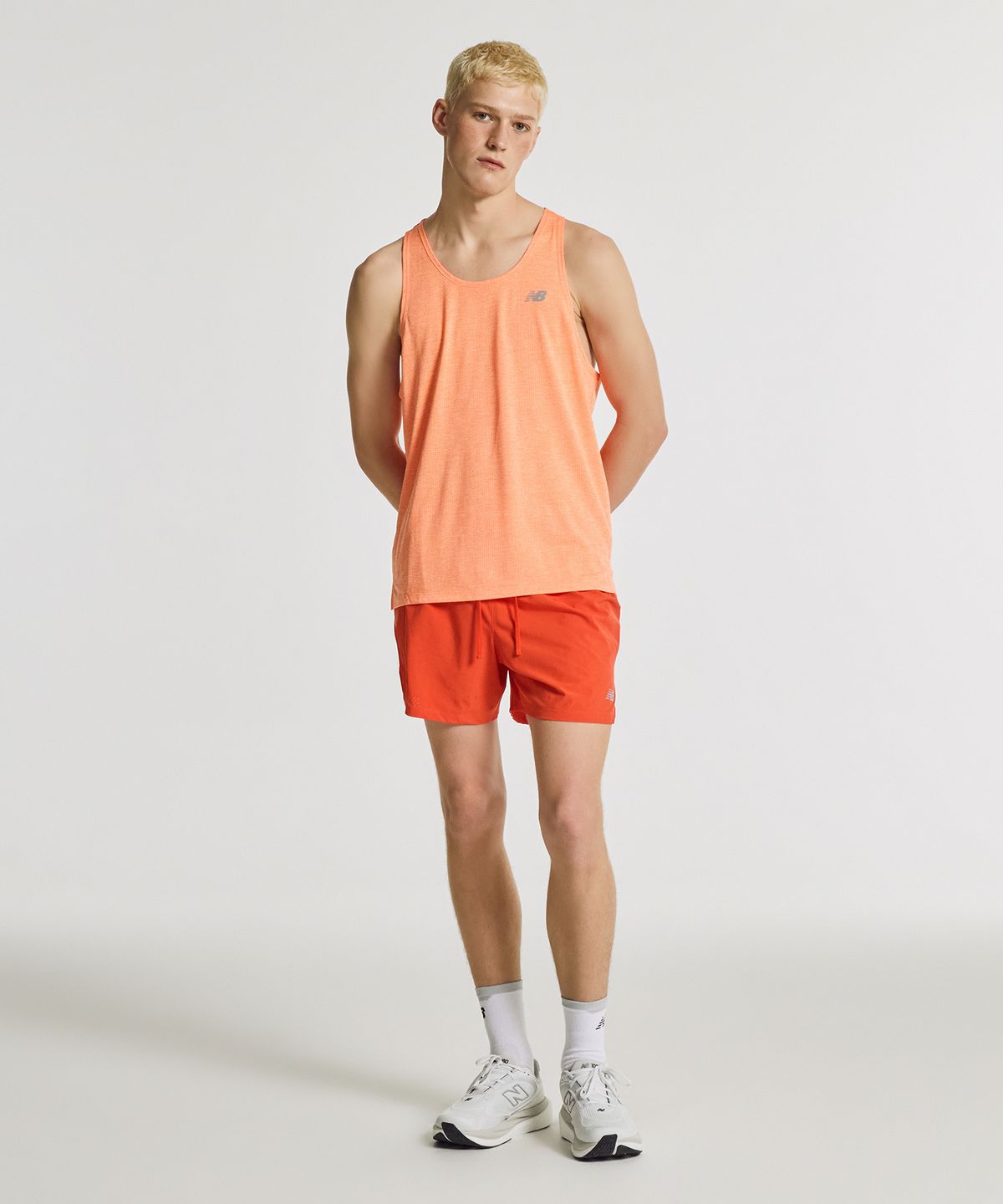 뉴발란스(NEW BALANCE) NBNVG36201 / MEN RC 쇼츠 5인치 (RED)
