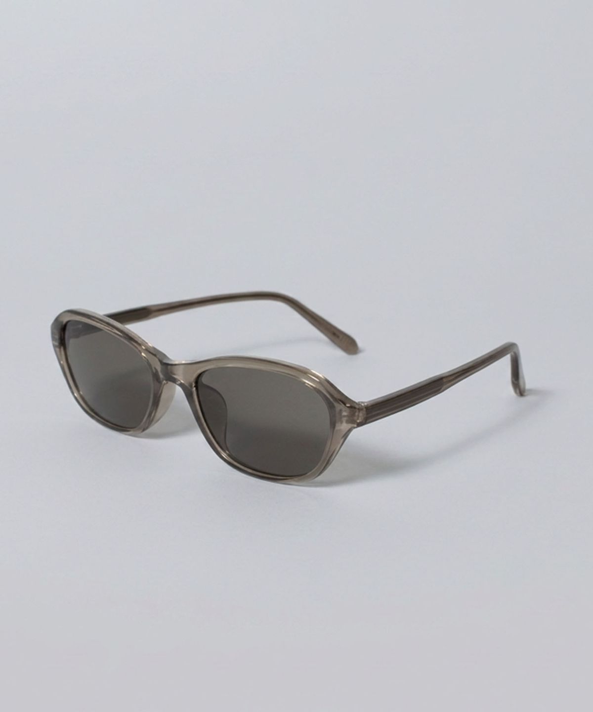 투큐브(2CUBE) Retro Cat-Eye Oval Sunglasses(Beige)