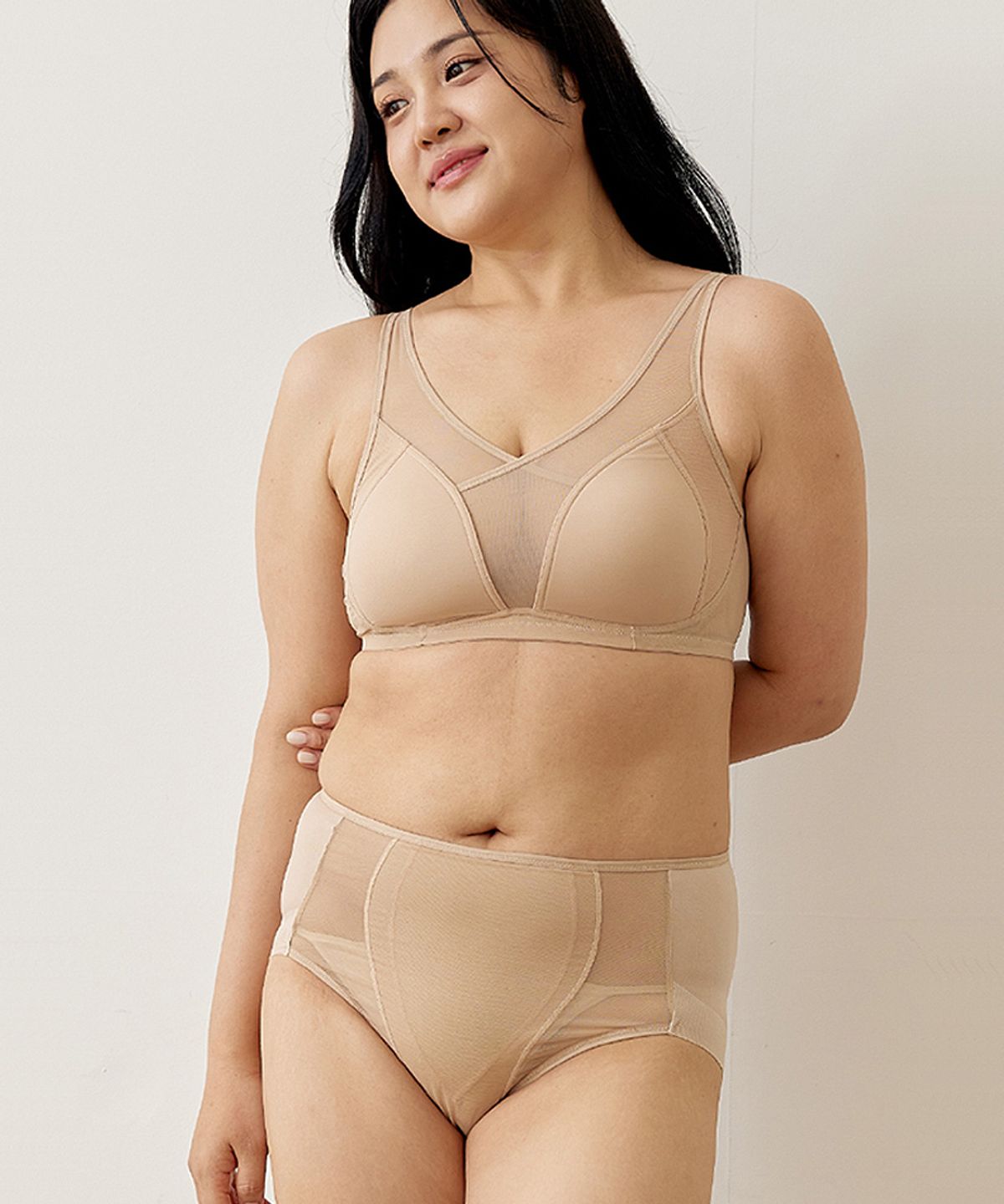 달링브라(DALINBRA) [SET] 안입은듯 편한 큰컵전용 미니마이저 브라팬티세트