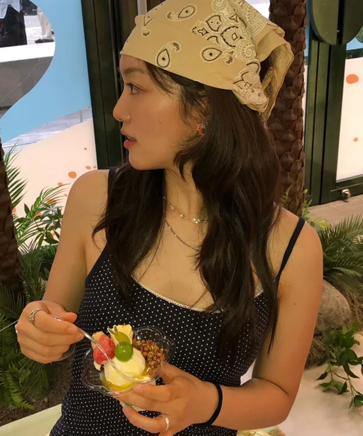 아이엠제이(IAMJ) 블랑 실버 비즈 목걸이