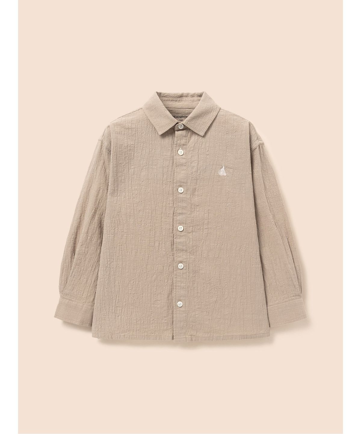 빈폴 키즈(BEANPOLE KIDS) 클래식 산들 오버핏 셔츠 - 베이지