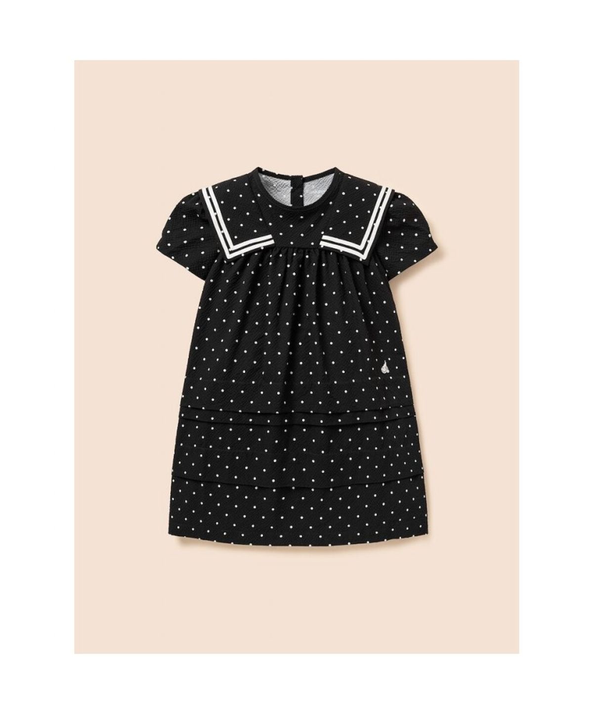 빈폴 키즈(BEANPOLE KIDS) 도트 시어서커 원피스 - 블랙