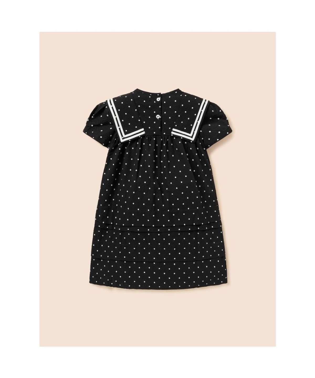 빈폴 키즈(BEANPOLE KIDS) 도트 시어서커 원피스 - 블랙