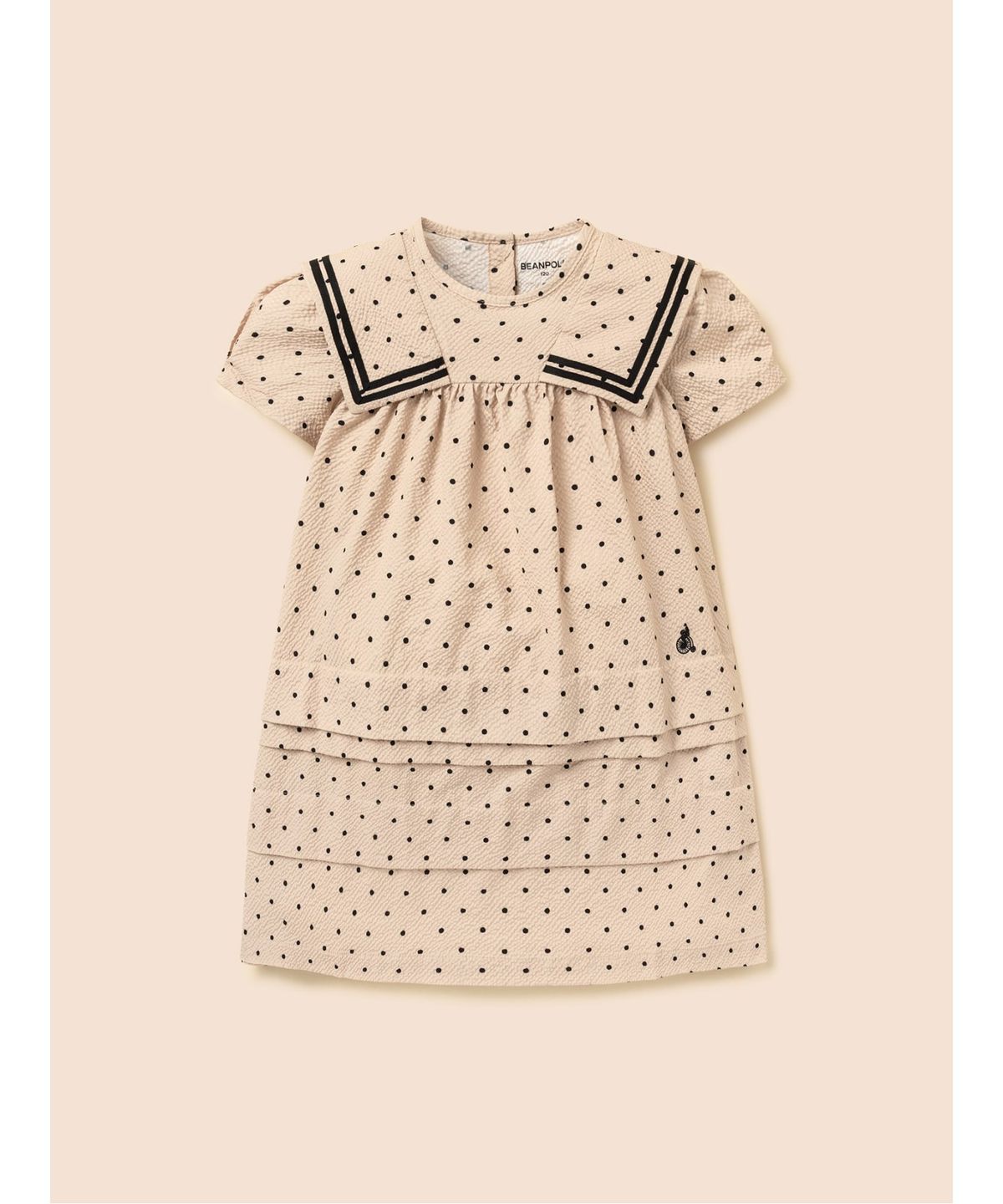 빈폴 키즈(BEANPOLE KIDS) 도트 시어서커 원피스 - 베이지