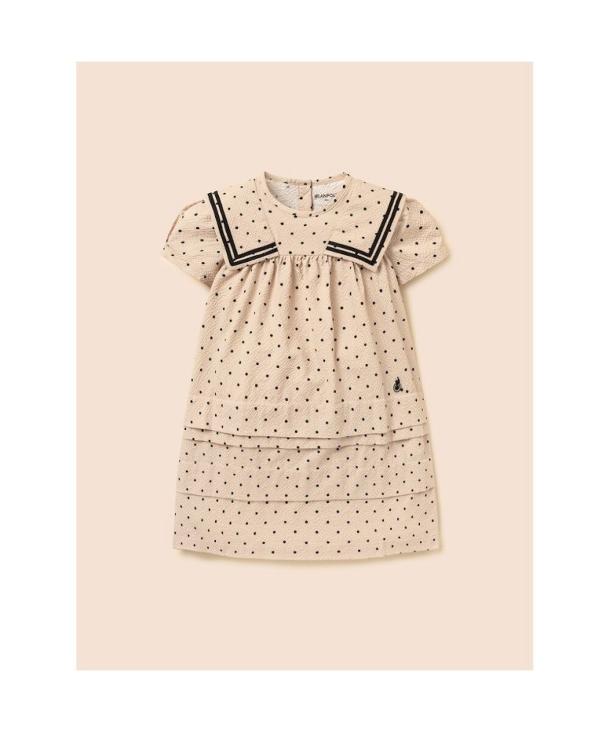 빈폴 키즈(BEANPOLE KIDS) 도트 시어서커 원피스 - 베이지