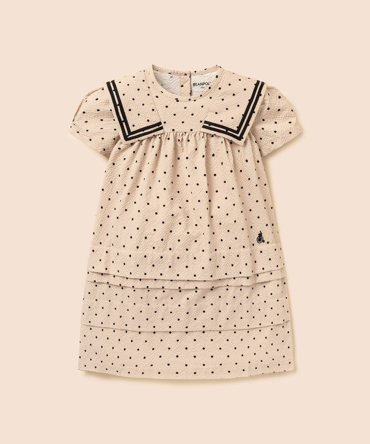 빈폴 키즈(BEANPOLE KIDS) 도트 시어서커 원피스 - 베이지
