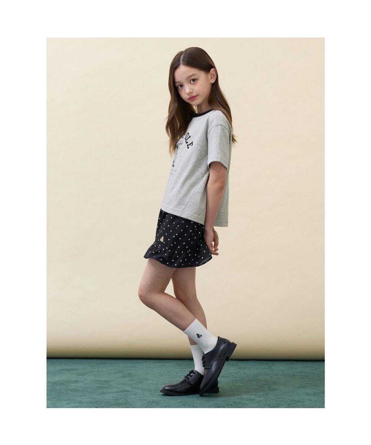 빈폴 키즈(BEANPOLE KIDS) 도트 스커트 - 블랙