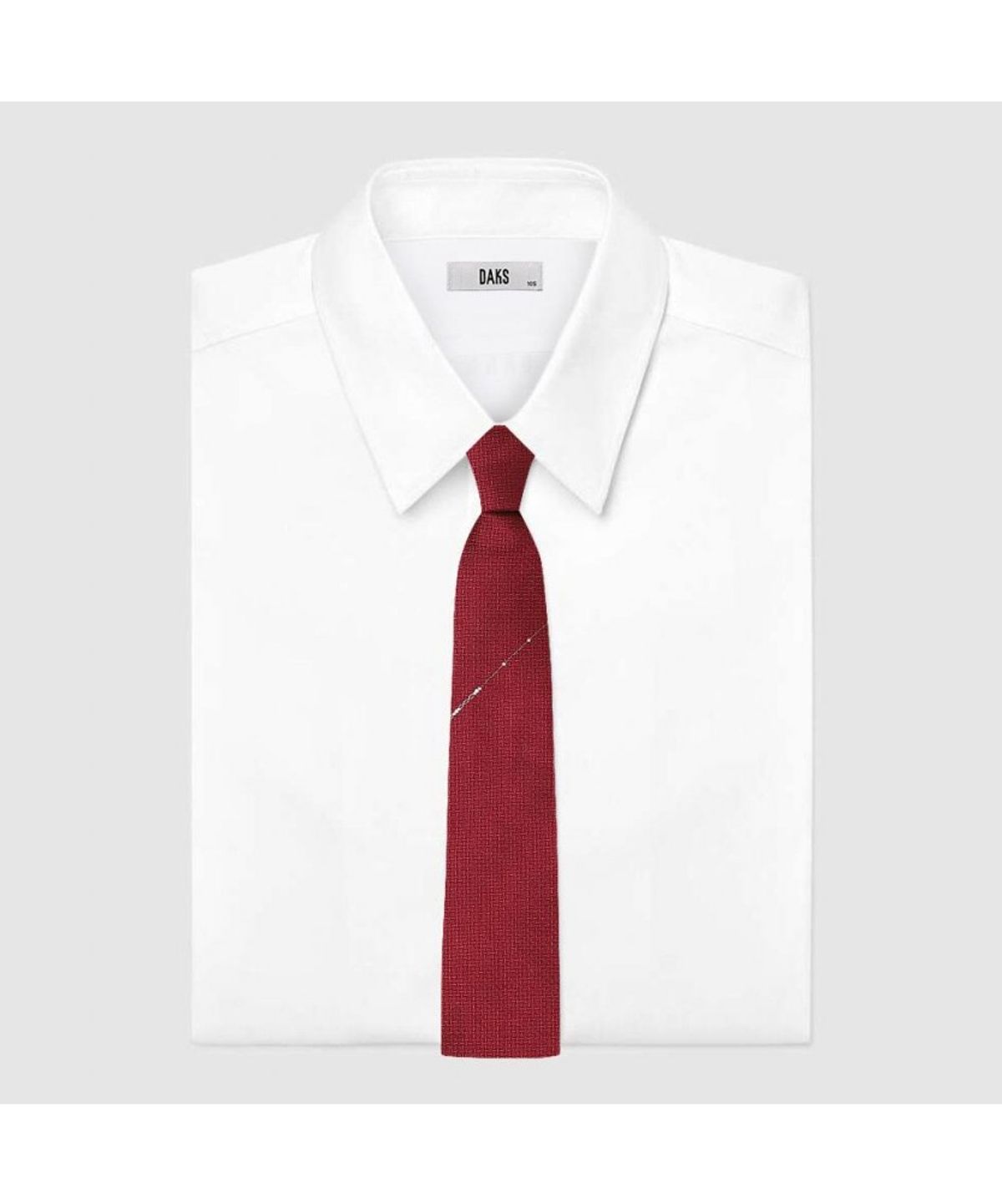 닥스셔츠(DAKS SHIRTS) 실크100 큐빅 원포인트 넥타이 레드_DMF1ACF1208R1