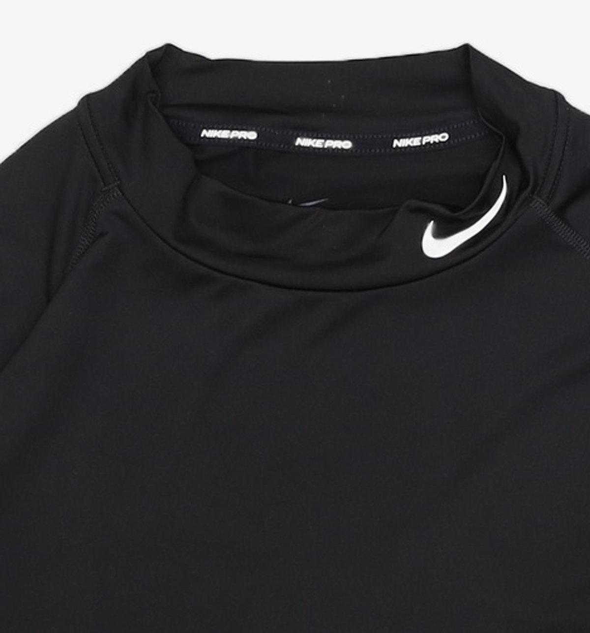 나이키(NIKE) 프로 드라이 핏 피트니스 모크넥 긴소매 탑 M - 블랙:화이트 / FB7909-010 XXL
