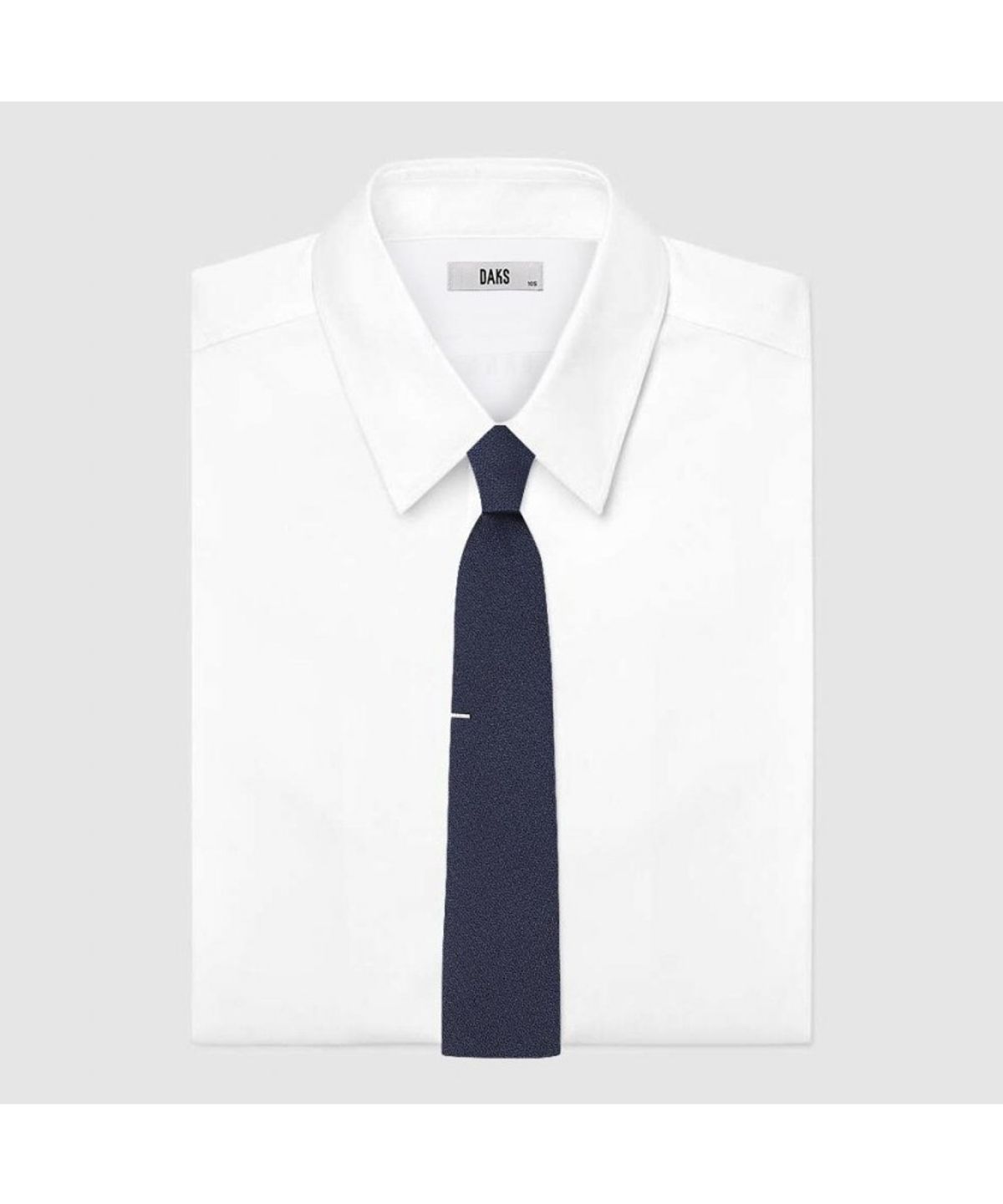 닥스셔츠(DAKS SHIRTS) 실크혼방 큐빅 슬림 넥타이 네이비_DMF1ACF1215N1