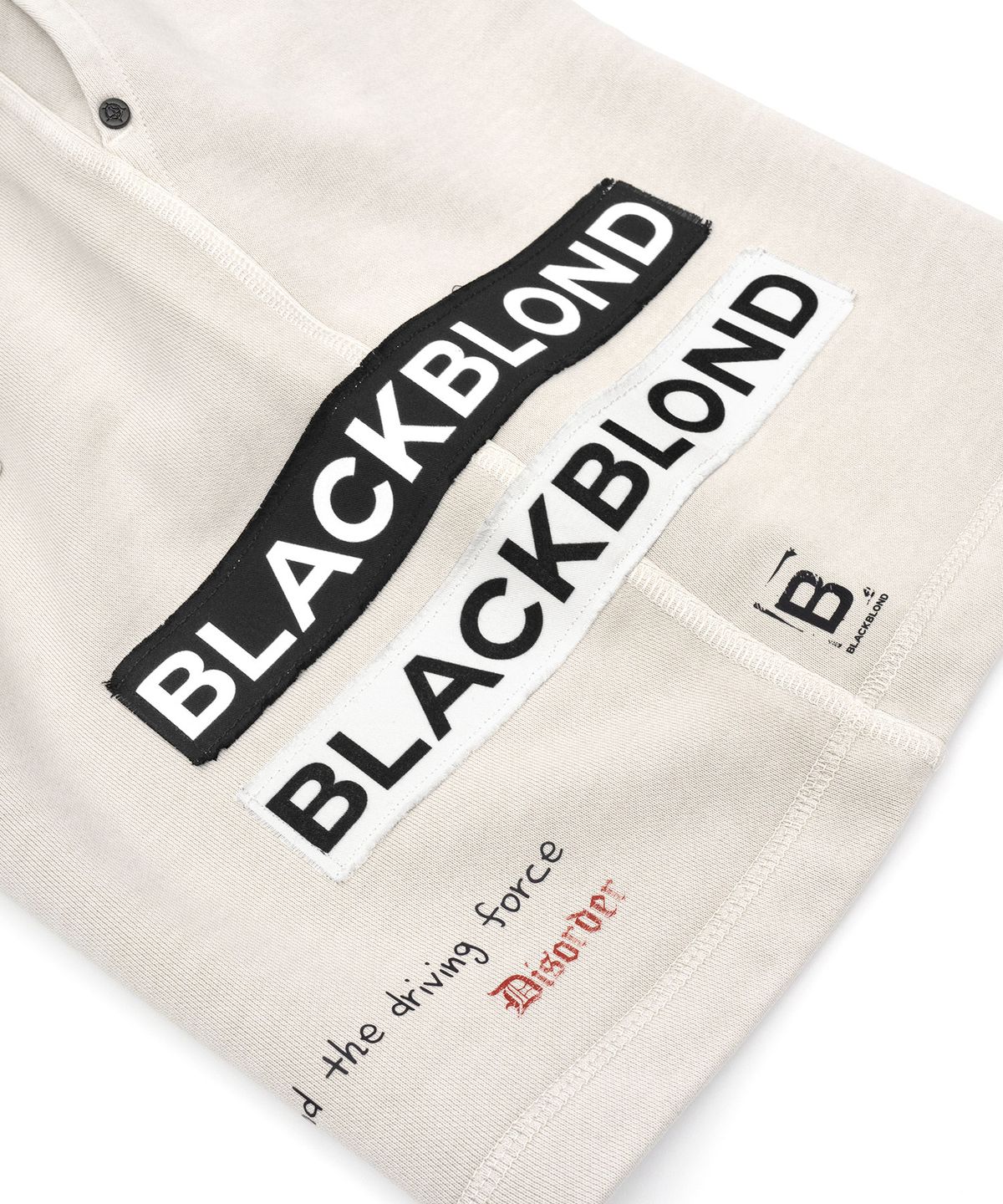 블랙블론드(BLACKBLOND) 비비디 엔자이어티 피그먼트 스웨트쇼츠 (샌드)