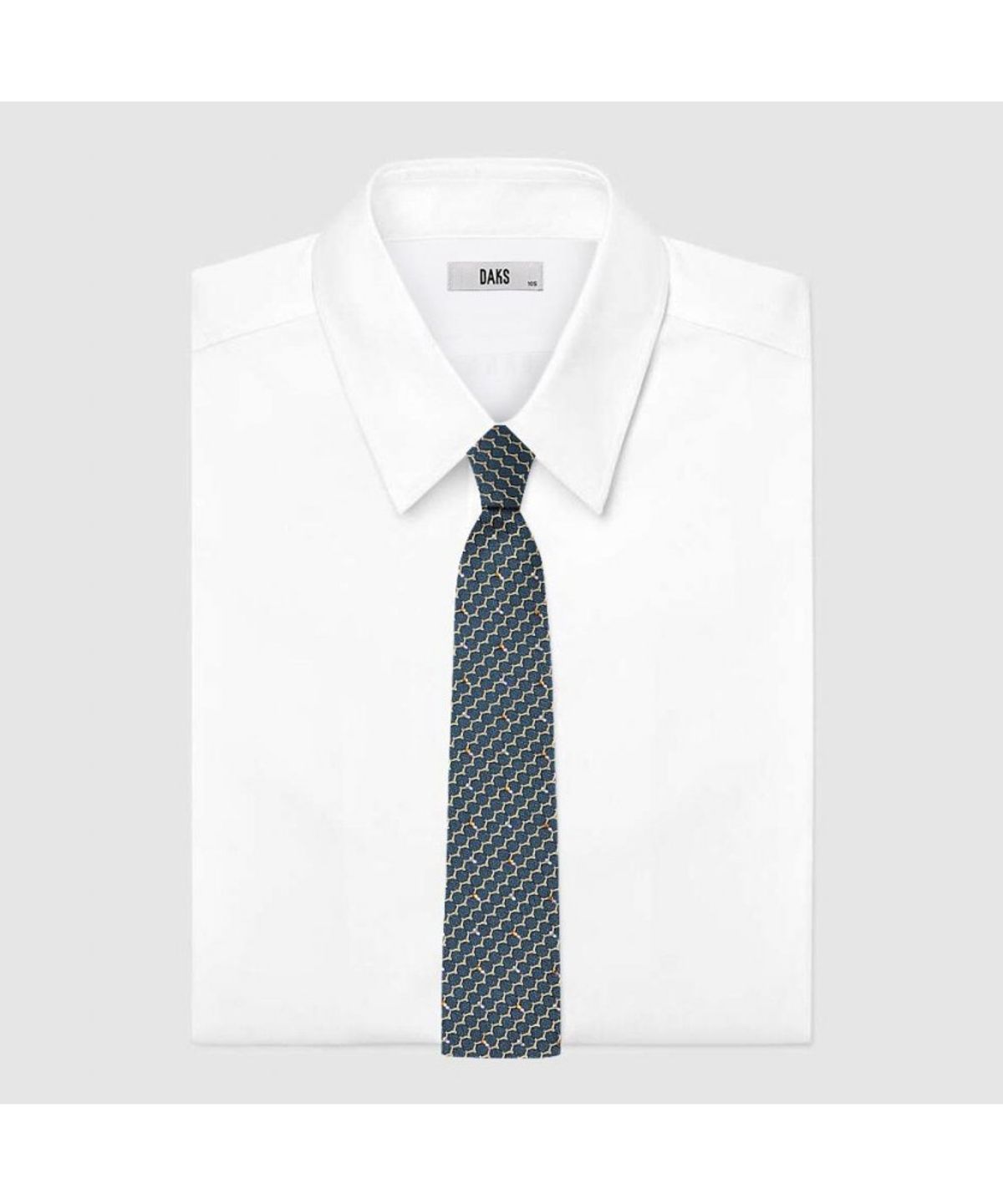 닥스셔츠(DAKS SHIRTS) 실크혼방 큐빅 올오버 넥타이 민트_DMF1ACF1105M1