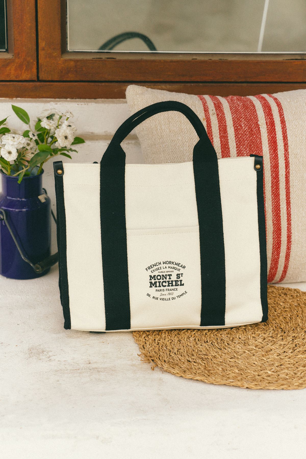르몽생미셸(LE MONT ST MICHEL) ARMOR – PRINTED BAG_Ivory