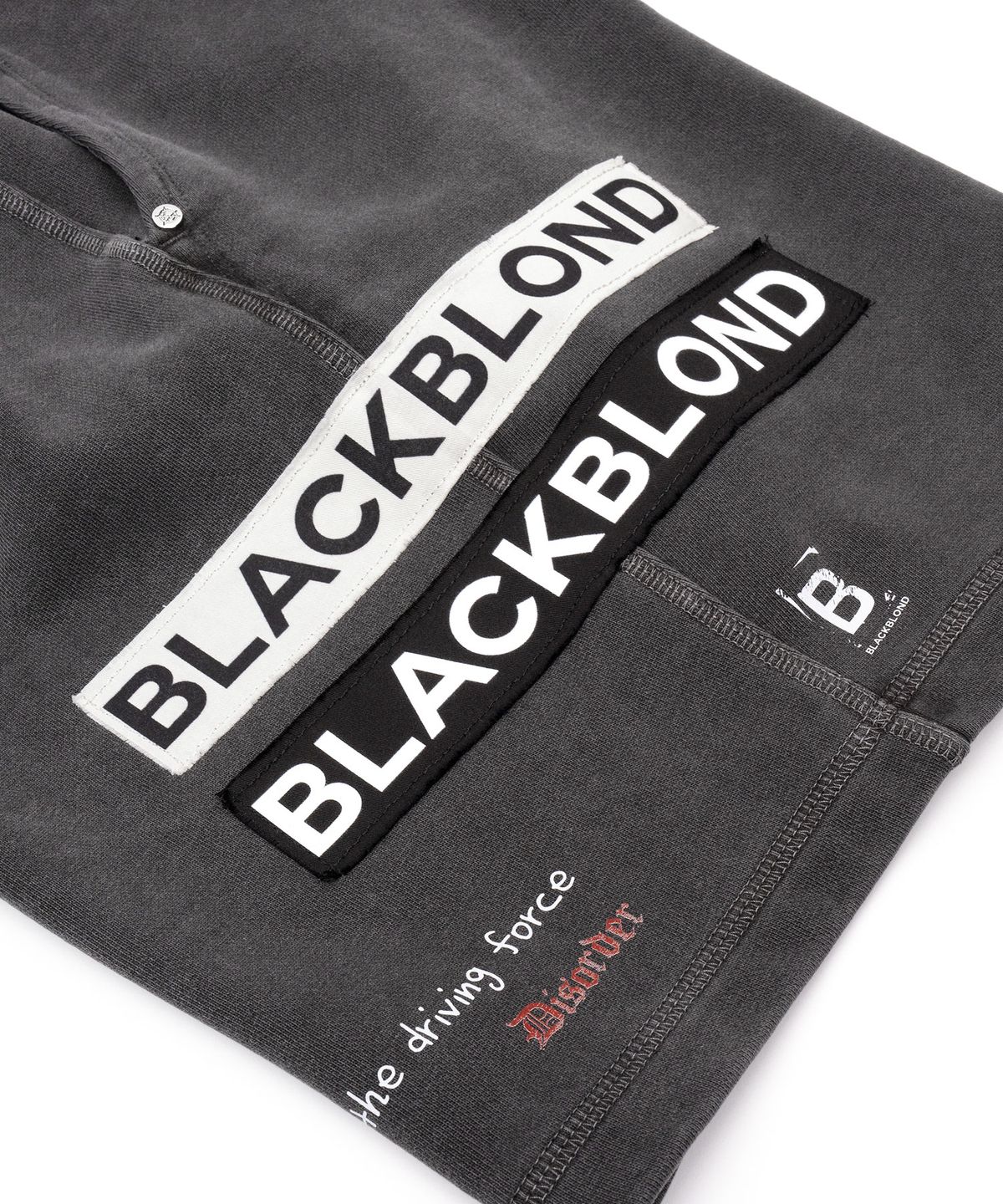 블랙블론드(BLACKBLOND) 비비디 엔자이어티 피그먼트 스웨트쇼츠 (차콜)
