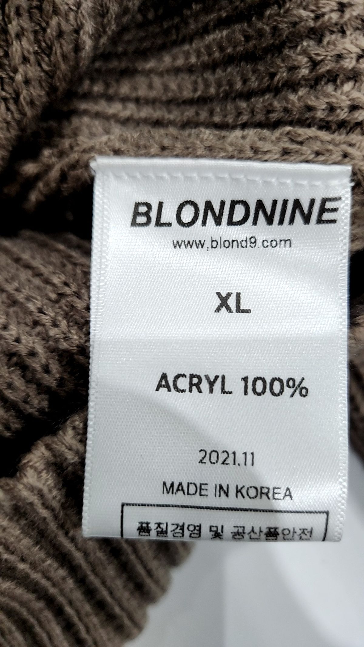 블론드나인(BLOND9) 니트/스웨터 XL