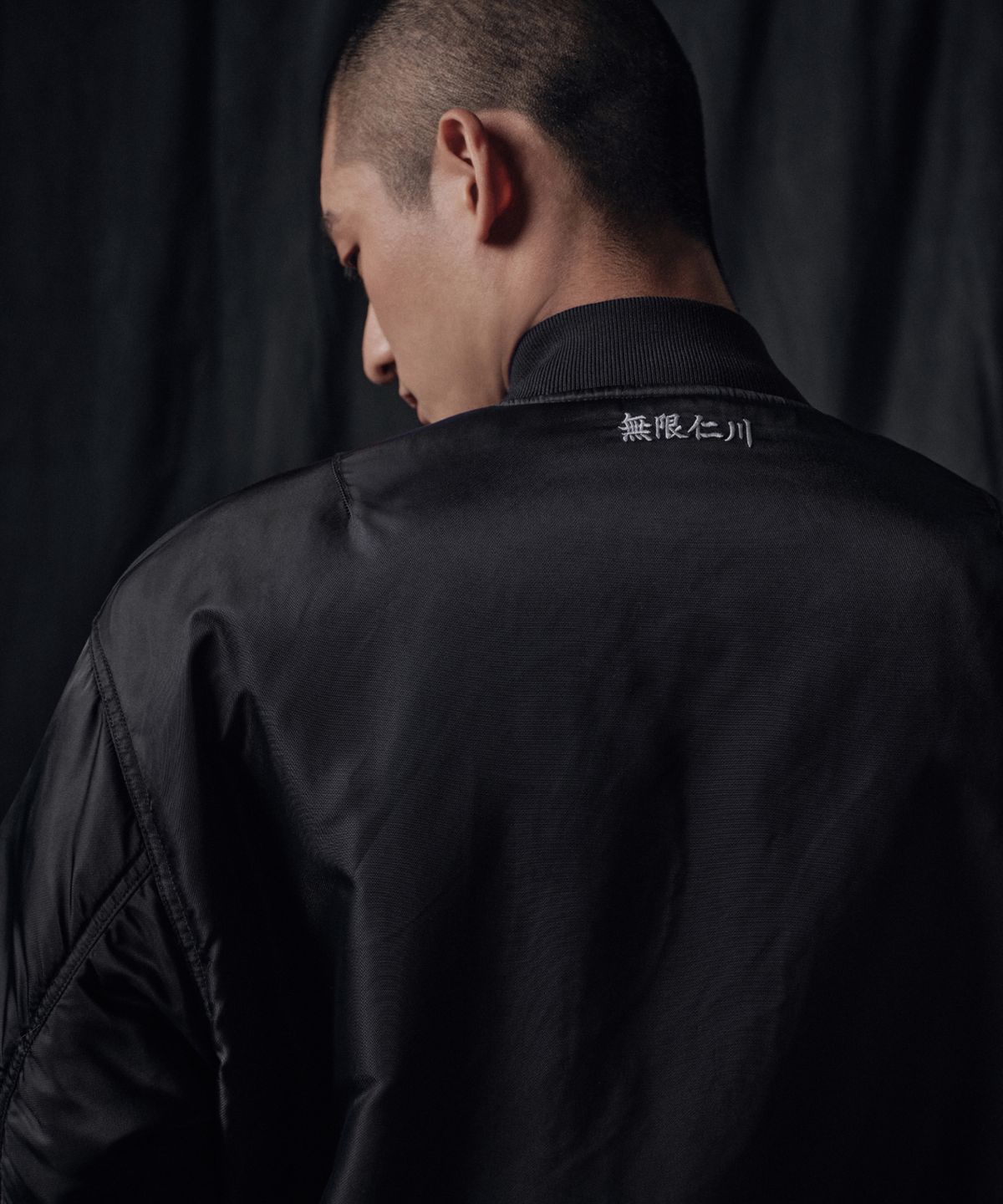 무신사 스탠다드(MUSINSA STANDARD) [SSG랜더스 컬래버] MA-1 보머 재킷 [블랙]