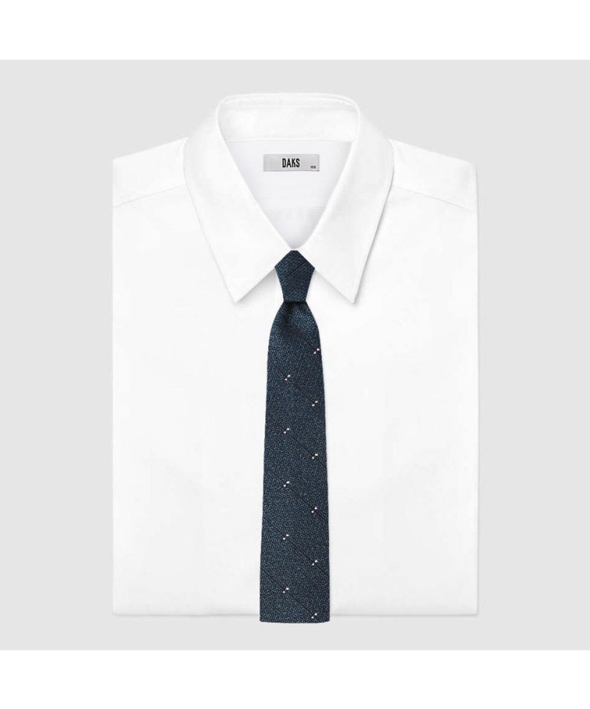 닥스셔츠(DAKS SHIRTS) 실크혼방 큐빅 올오버 넥타이 그린_DMF1ACF1108E1