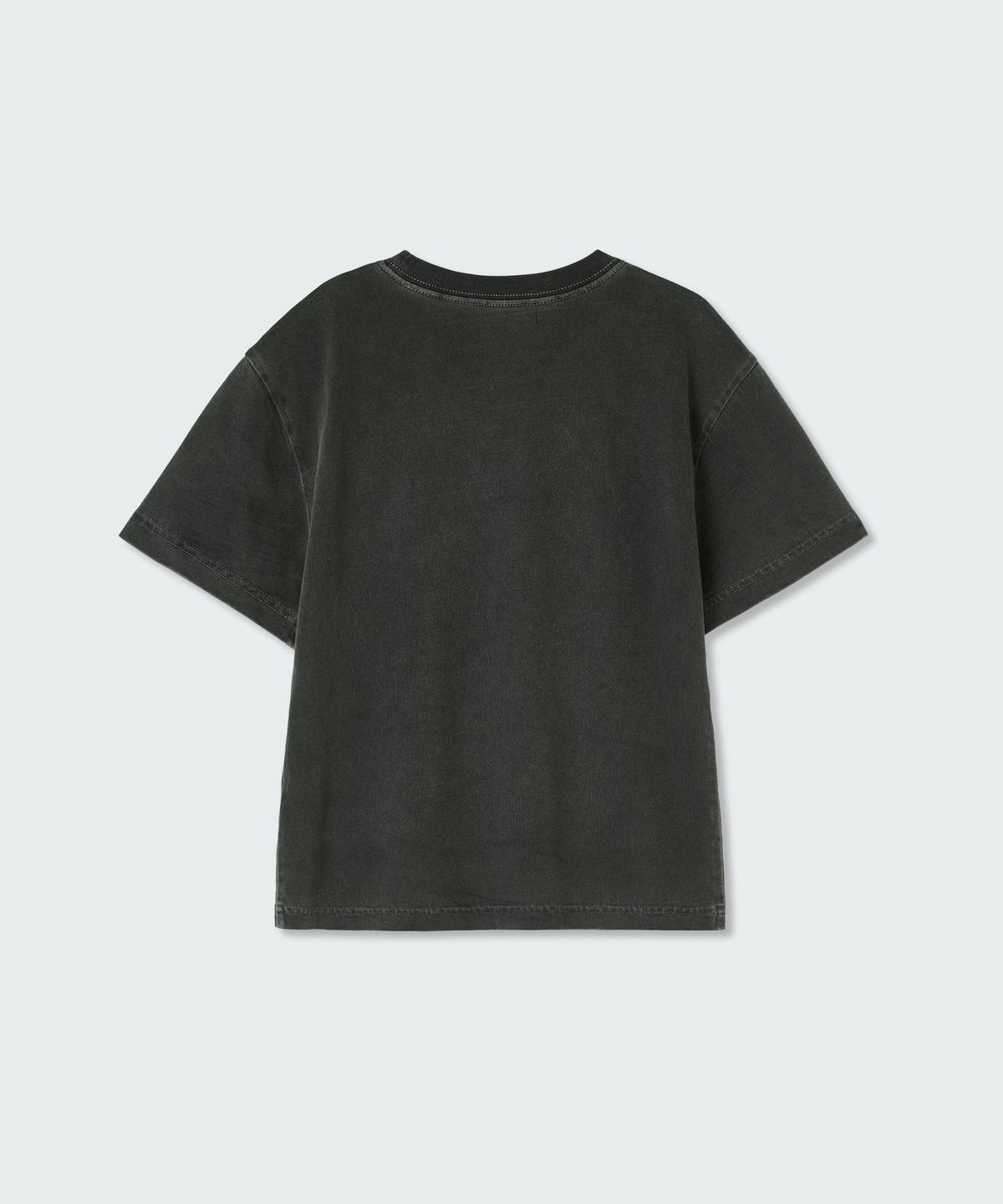무신사 스탠다드 키즈(MUSINSA STANDARD KIDS) [SSG 랜더스 컬래버] 랜더스 피그먼트 다이드 티셔츠 [차콜 그레이]