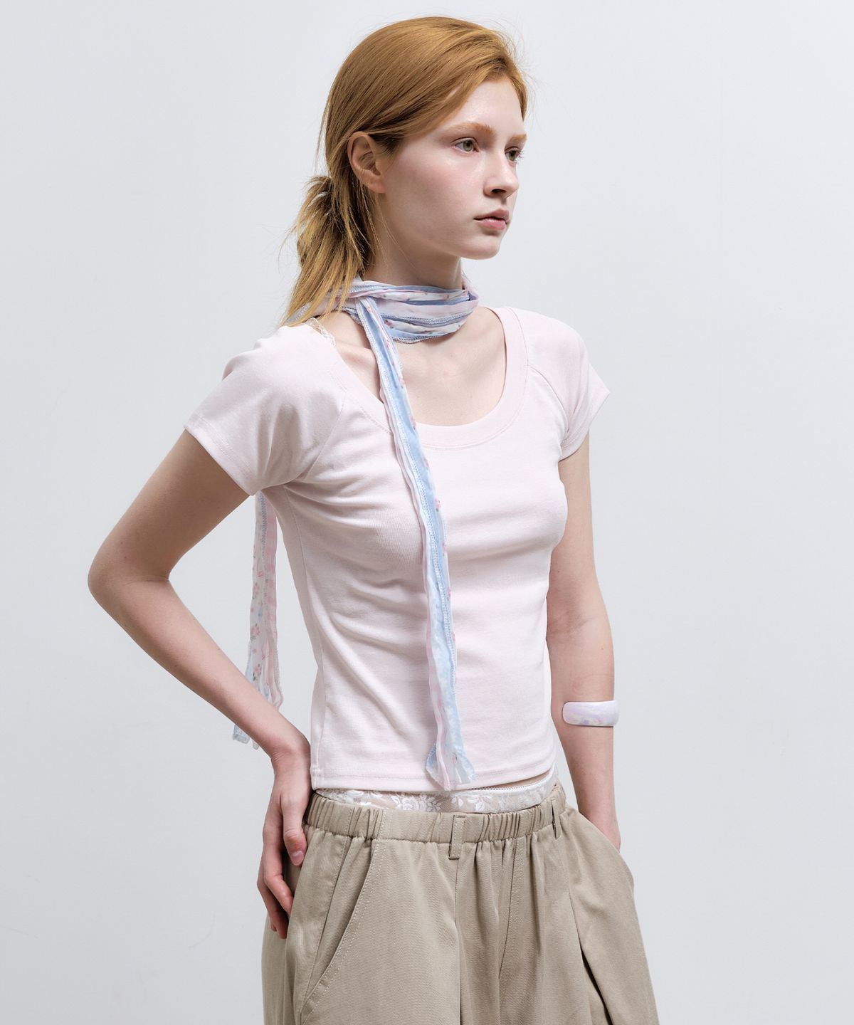 닉앤니콜(NICK&NICOLE) RAGLAN SCOOP NECK TOP_PINK