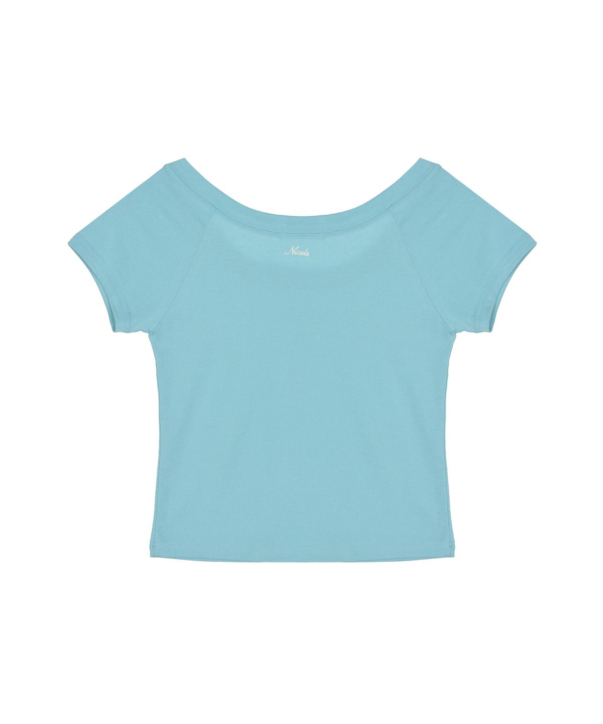 닉앤니콜(NICK&NICOLE) RAGLAN SCOOP NECK TOP_BLUE