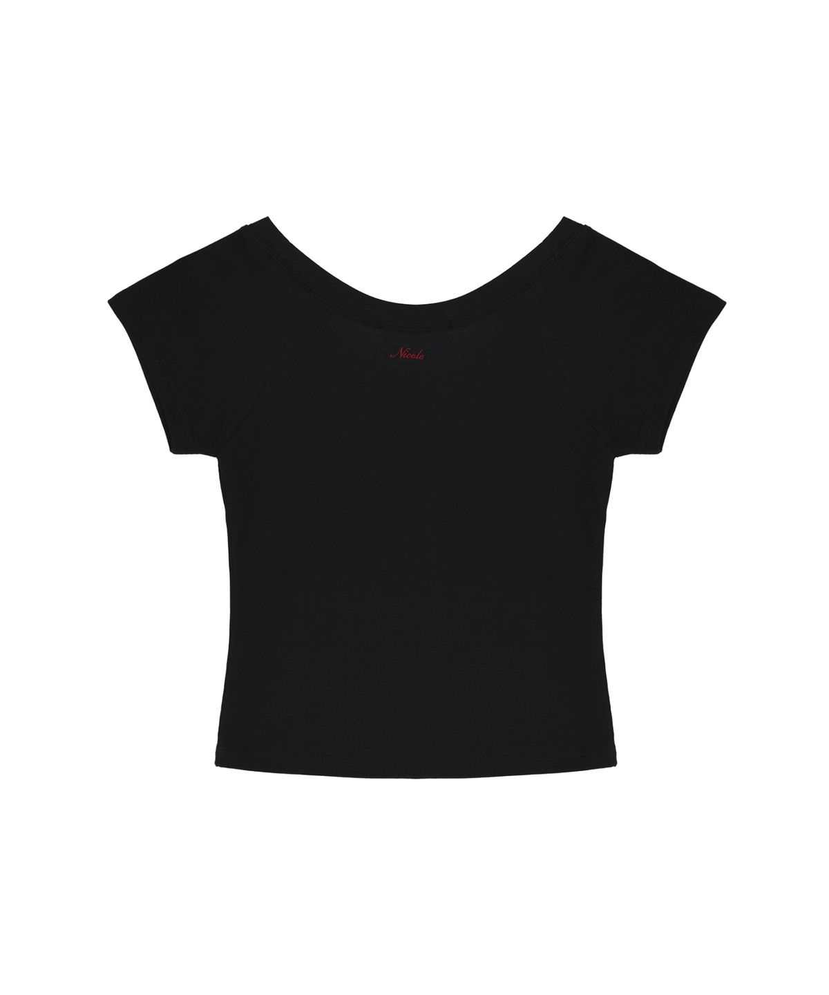 닉앤니콜(NICK&NICOLE) RAGLAN SCOOP NECK TOP_BLACK