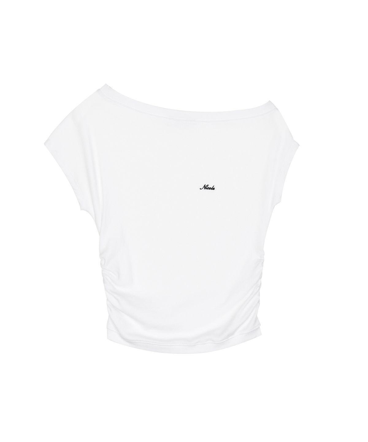 닉앤니콜(NICK&NICOLE) OFF SHOULDER BOAT NECK TOP_IVORY