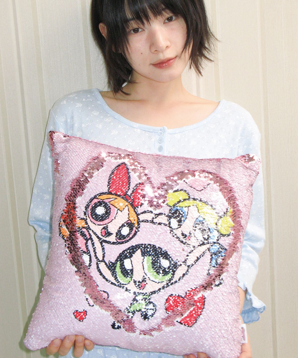 아메스 월드와이드(AMES-WORLDWIDE) PPG SPANGLE CUSHION PINK
