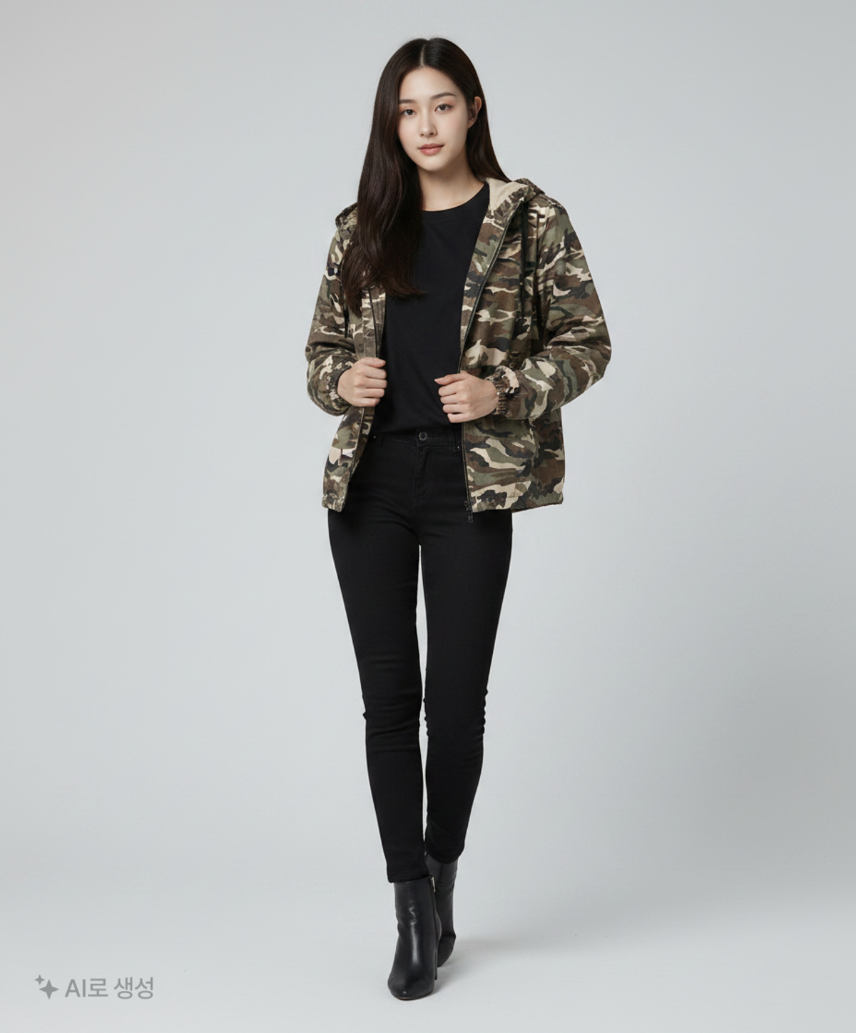 엠버잭(AMBERJACK) 카모플라주 후디(베이지) FREE