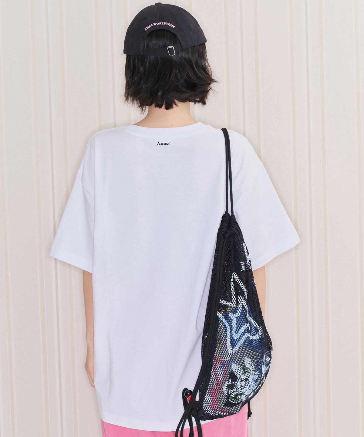아메스 월드와이드(AMES-WORLDWIDE) PPG MESH GYM SACK BLACK