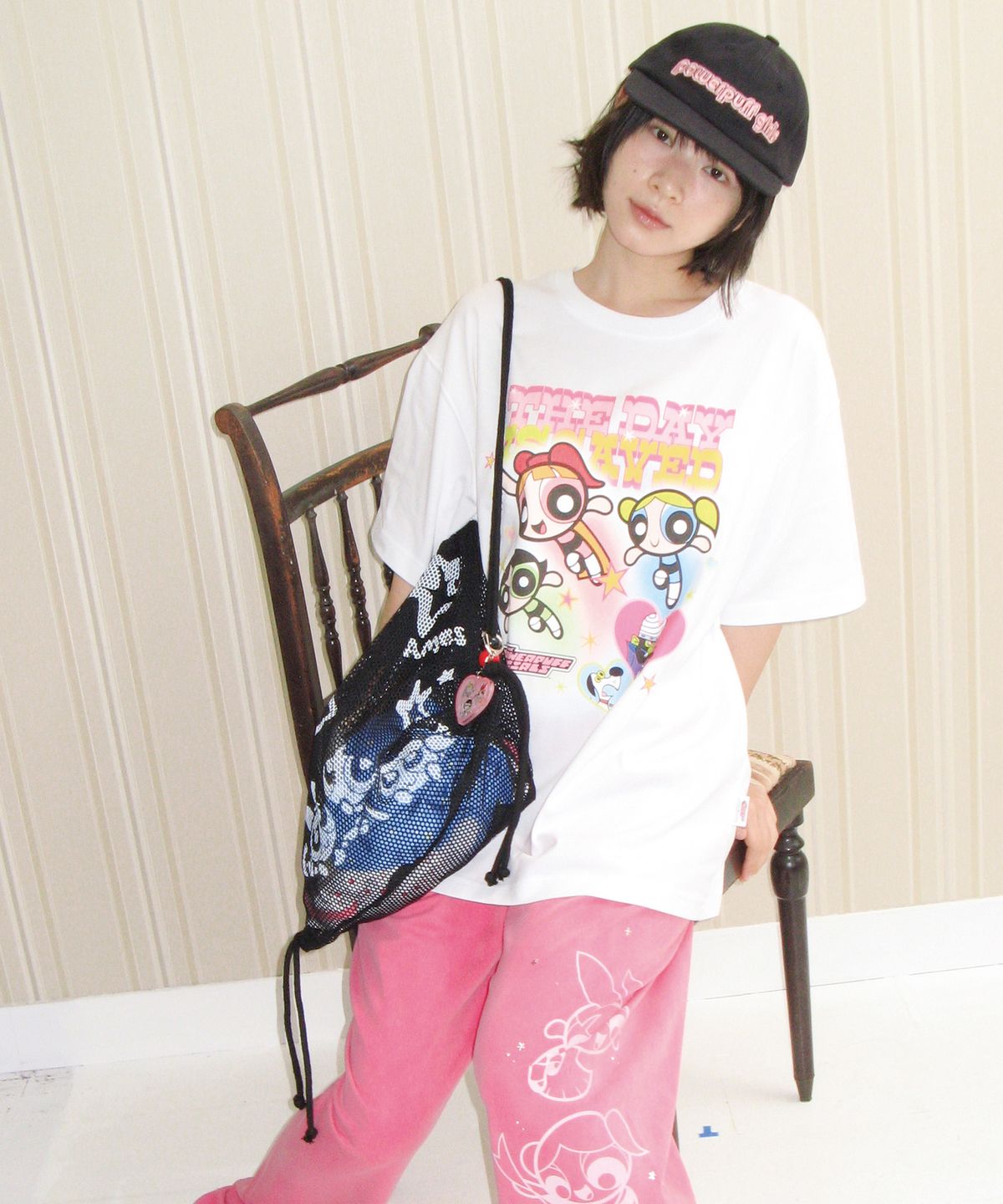 아메스 월드와이드(AMES-WORLDWIDE) PPG MESH GYM SACK BLACK