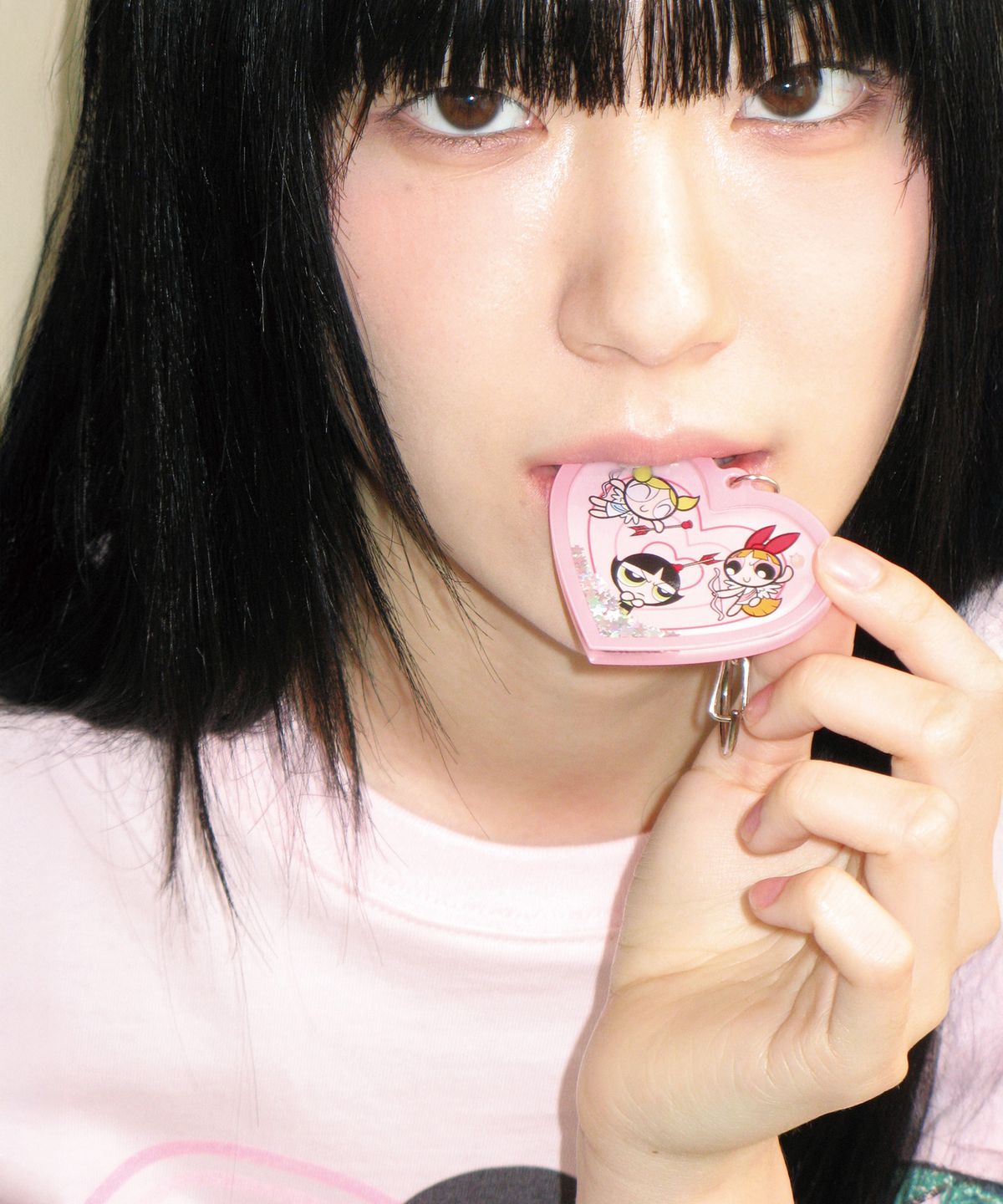 아메스 월드와이드(AMES-WORLDWIDE) PPG TWINKLE WATERBALL KEYRING PINK