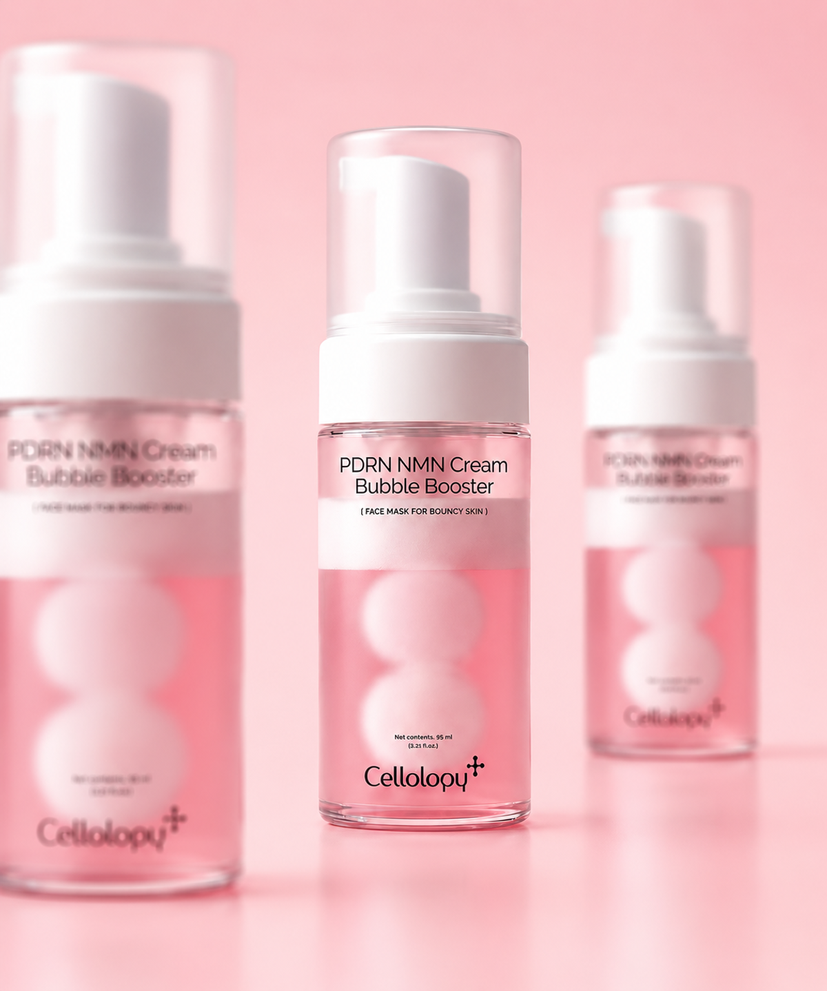 셀올로지(CELLOLOGY) PDRN NMN 크림 버블 부스터 95ml / 탄력 광채 속광 화잘먹 버블팩
