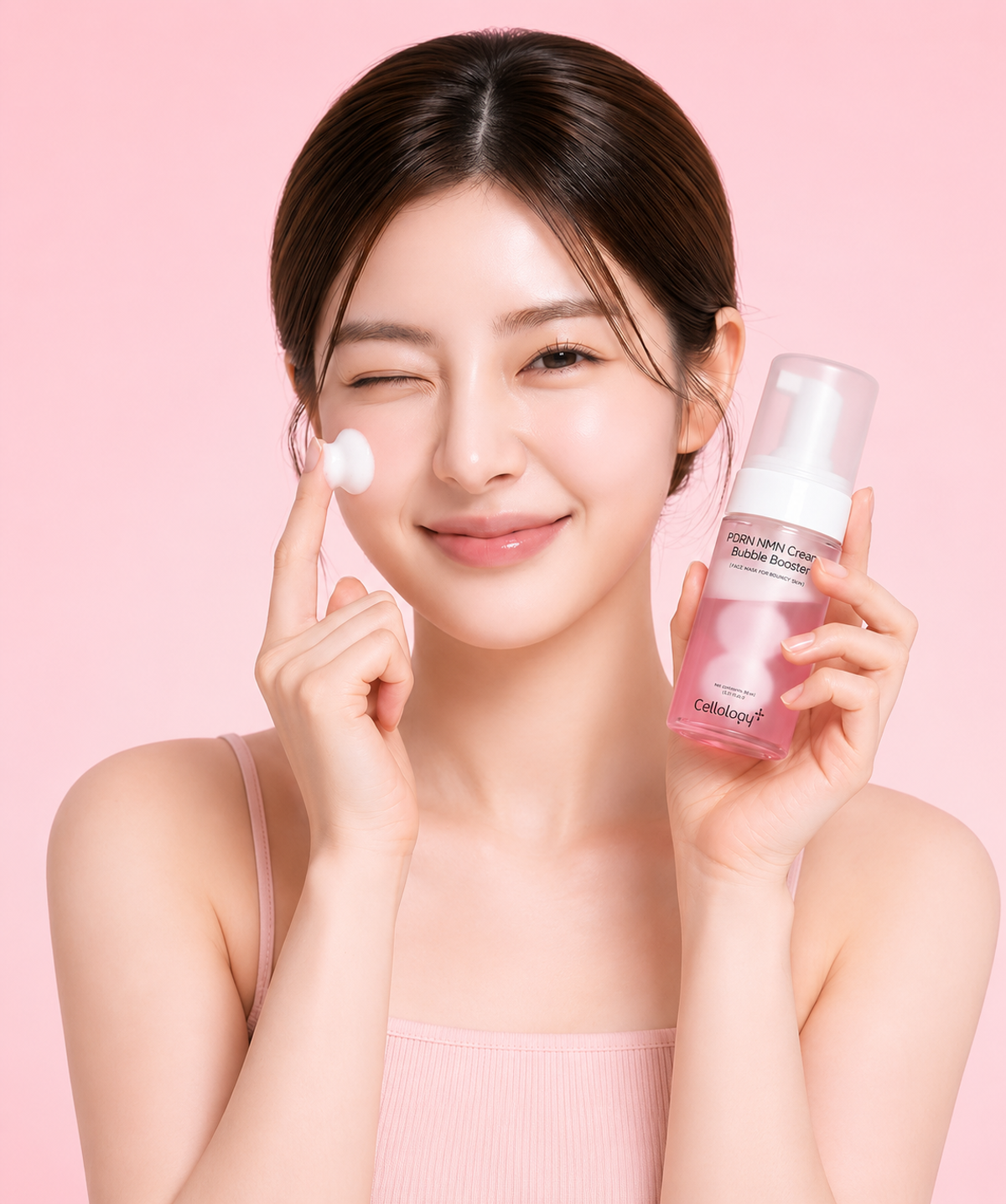 셀올로지(CELLOLOGY) PDRN NMN 크림 버블 부스터 95ml / 탄력 광채 속광 화잘먹 버블팩