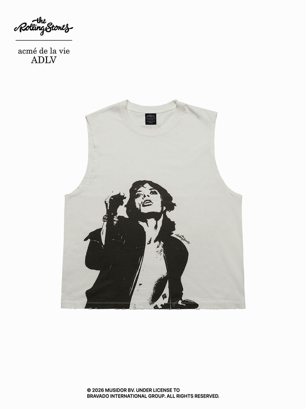 아크메드라비(ACME DE LA VIE) ROLLING STONES MUSICIAN SLEEVELESS