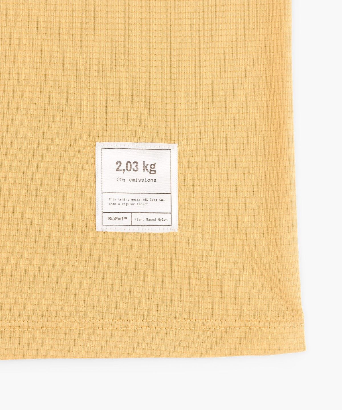 액트러닝(ACT RUNNING) 바이오퍼프 티셔츠 SS Washed Yellow
