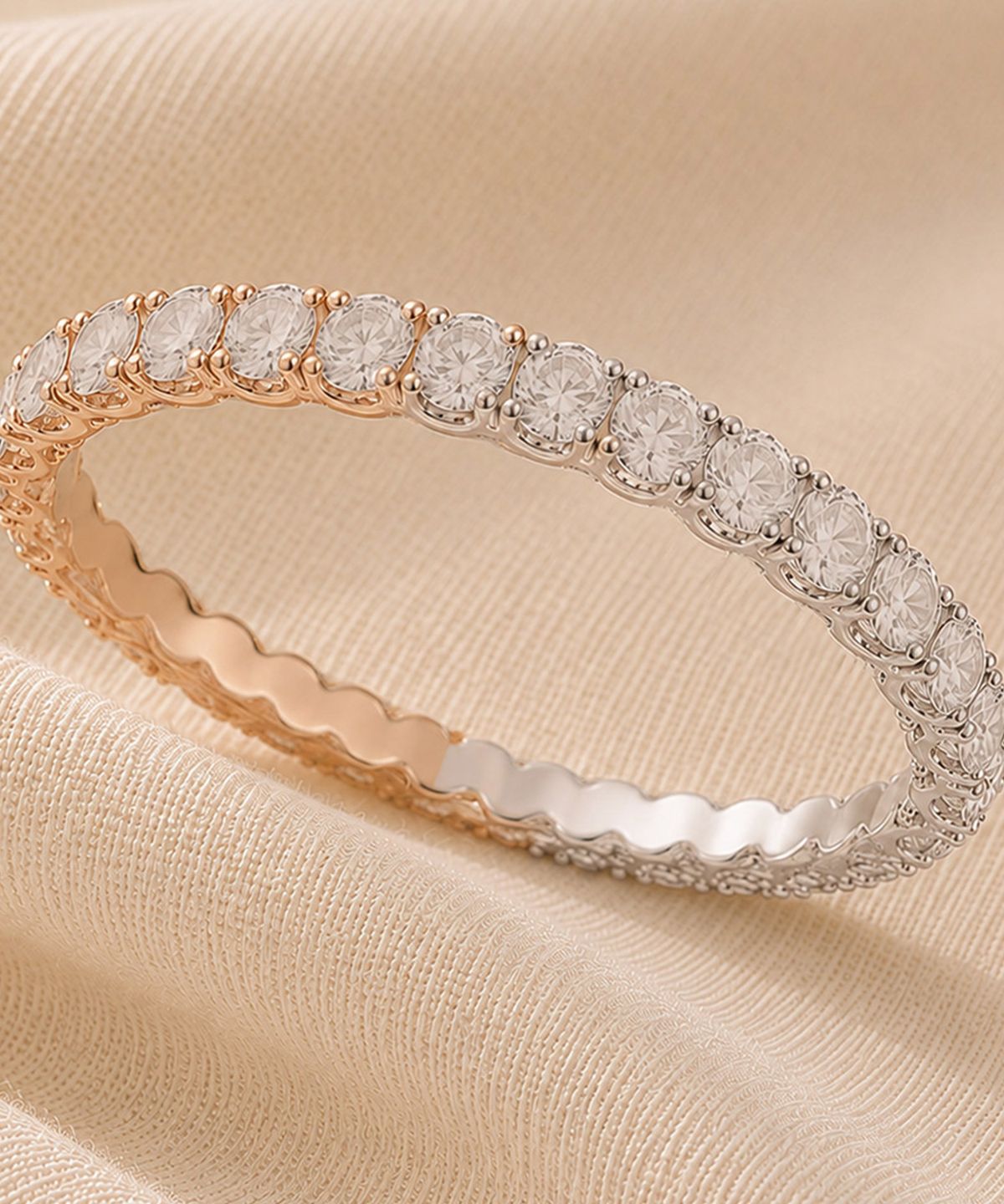 엘렌쥬얼리(HELENE JEWELRY) 14K 18K 랩 다이아몬드 2mm 4프롱 미스 링 금 반지