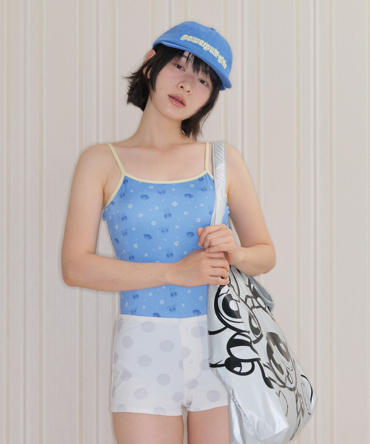 아메스 월드와이드(AMES-WORLDWIDE) PPG POP MONOKINI BLUE