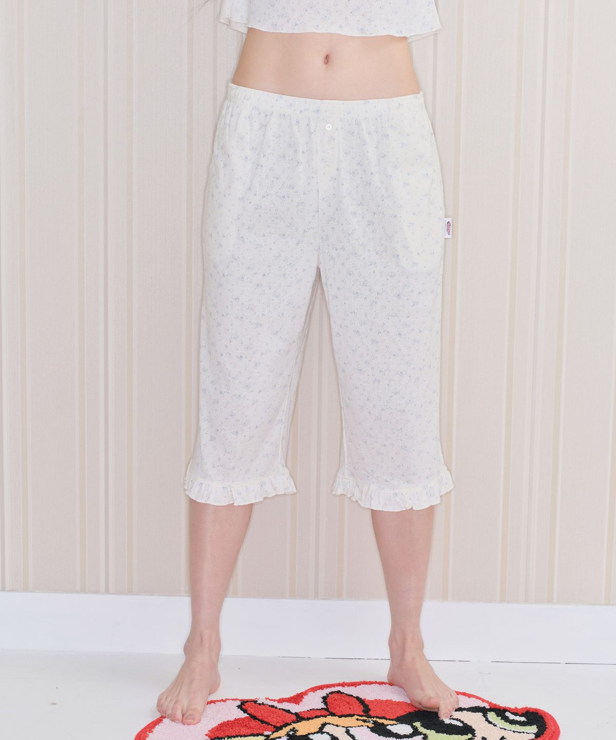 아메스 월드와이드(AMES-WORLDWIDE) PPG TWINKLE PAJAMA SET-UP CREAM
