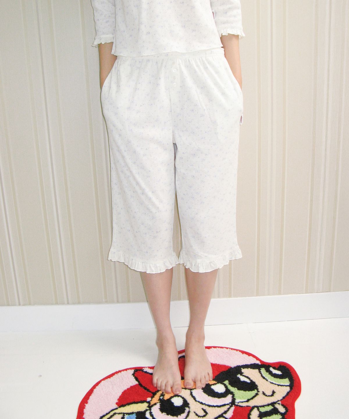 아메스 월드와이드(AMES-WORLDWIDE) PPG TWINKLE PAJAMA SET-UP CREAM