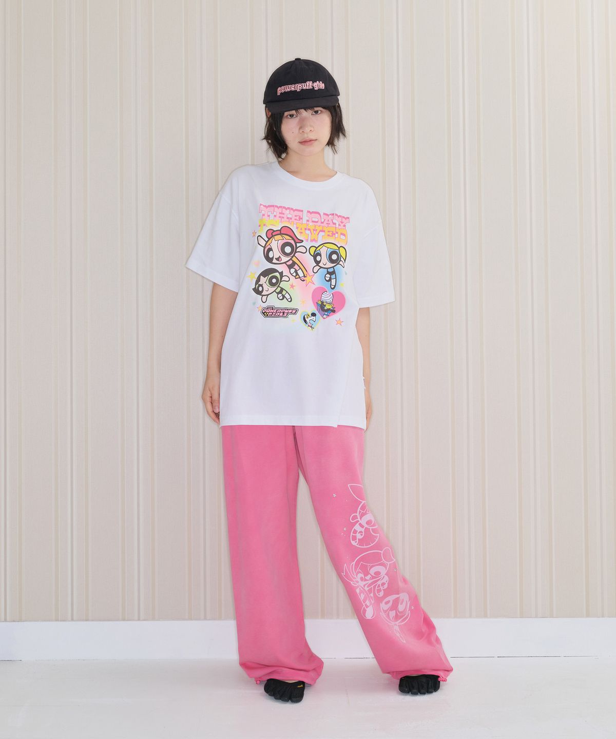 아메스 월드와이드(AMES-WORLDWIDE) PPG HOTFIX DRAWING SWEAT PANTS PINK