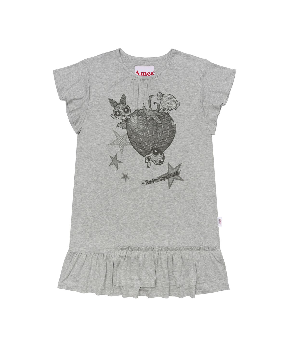 아메스 월드와이드(AMES-WORLDWIDE) PPG RUFFLE MINI DRESS GREY
