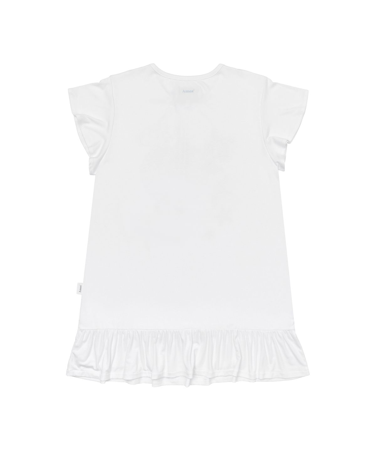 아메스 월드와이드(AMES-WORLDWIDE) PPG RUFFLE MINI DRESS WHITE